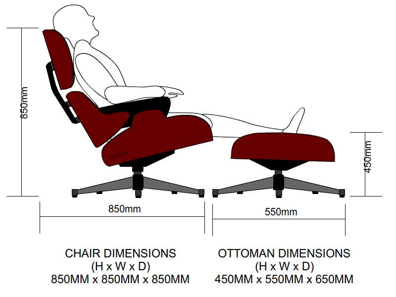 Eames Chair Dimensions - duyandesigns